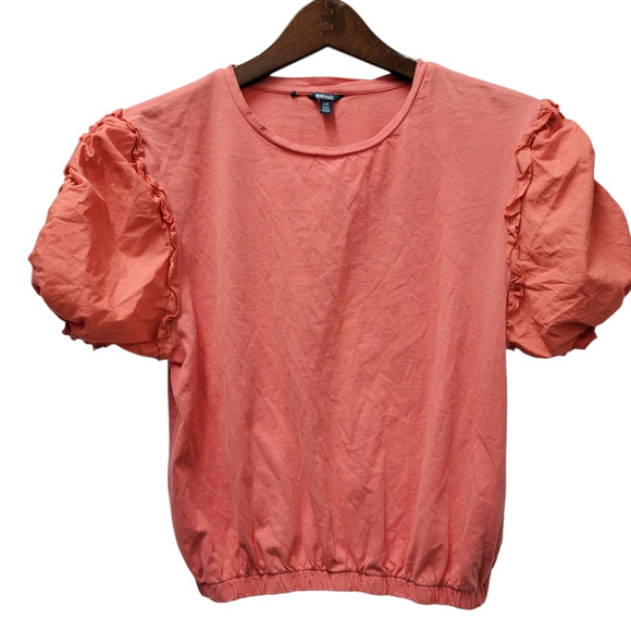 Buffalo David Bitton Tops - Buffalo David Bitton Women's Puff Short Sleeves Blouse Large